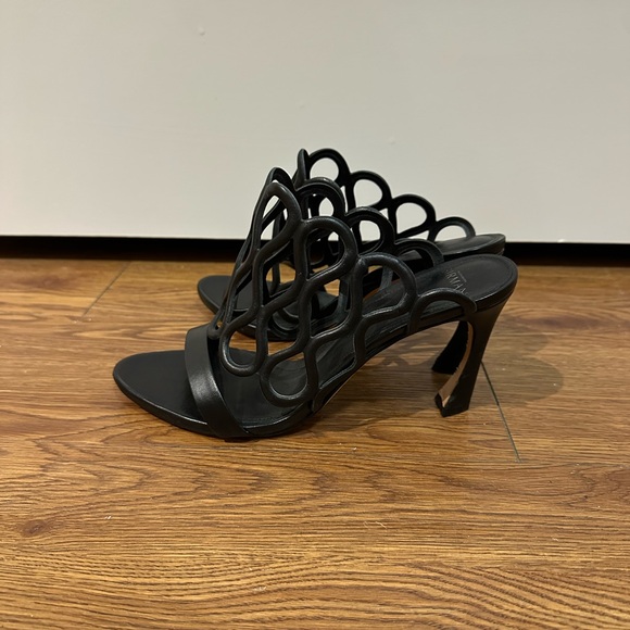 Alexandre Birman Matilda 85 Leather Sandal, Black, Size 39.5 - Picture 3 of 7